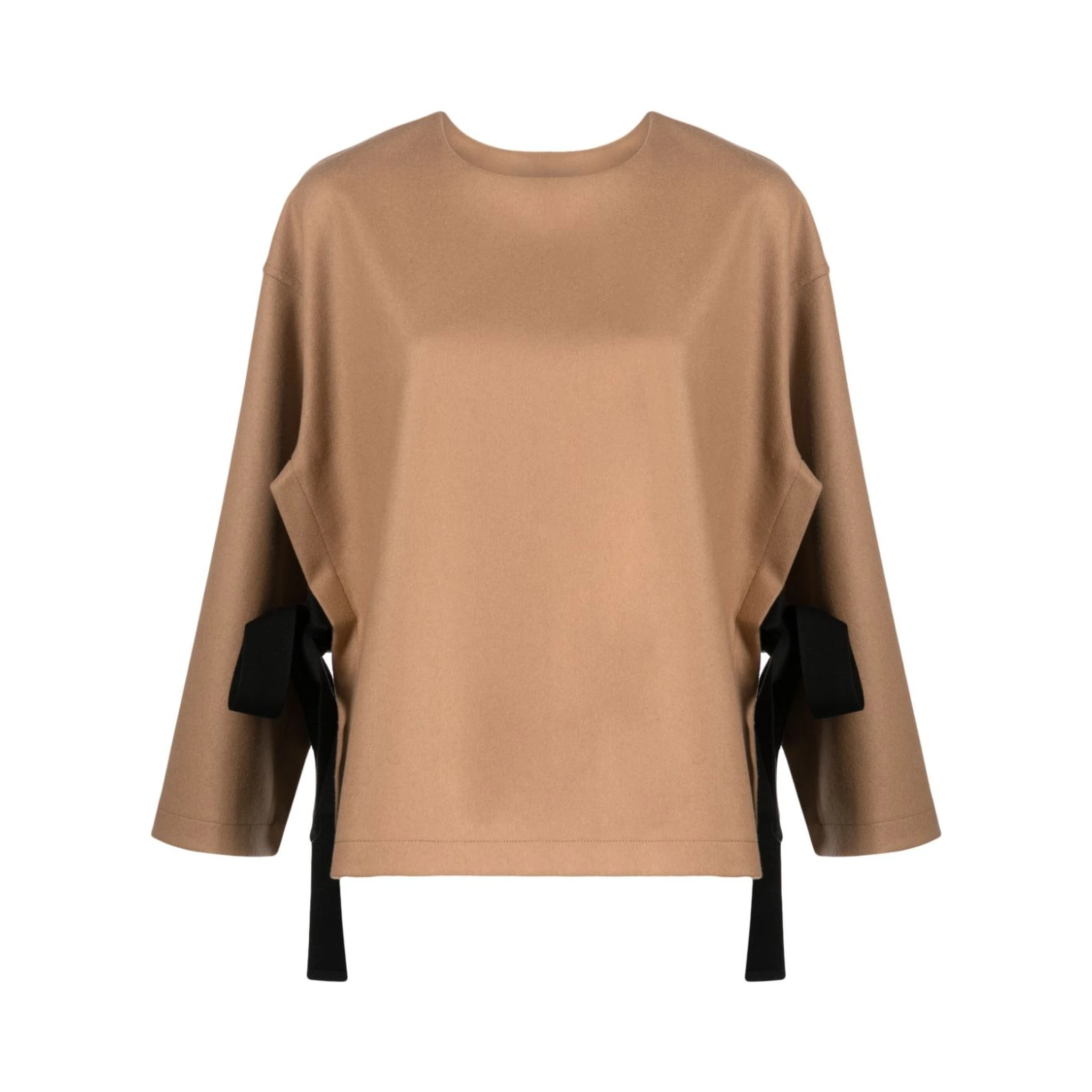 terry-cloth cape blouse