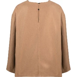 terry-cloth cape blouse