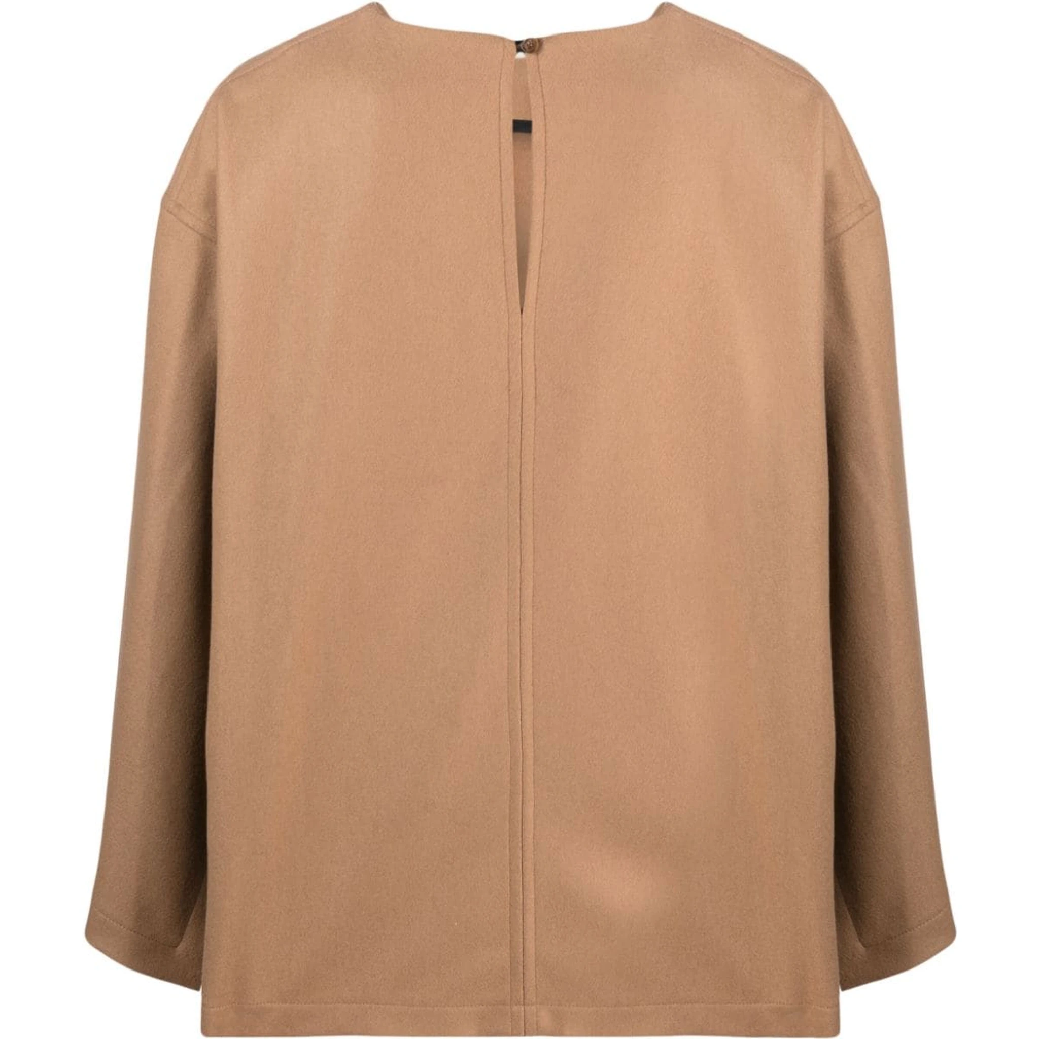 terry-cloth cape blouse