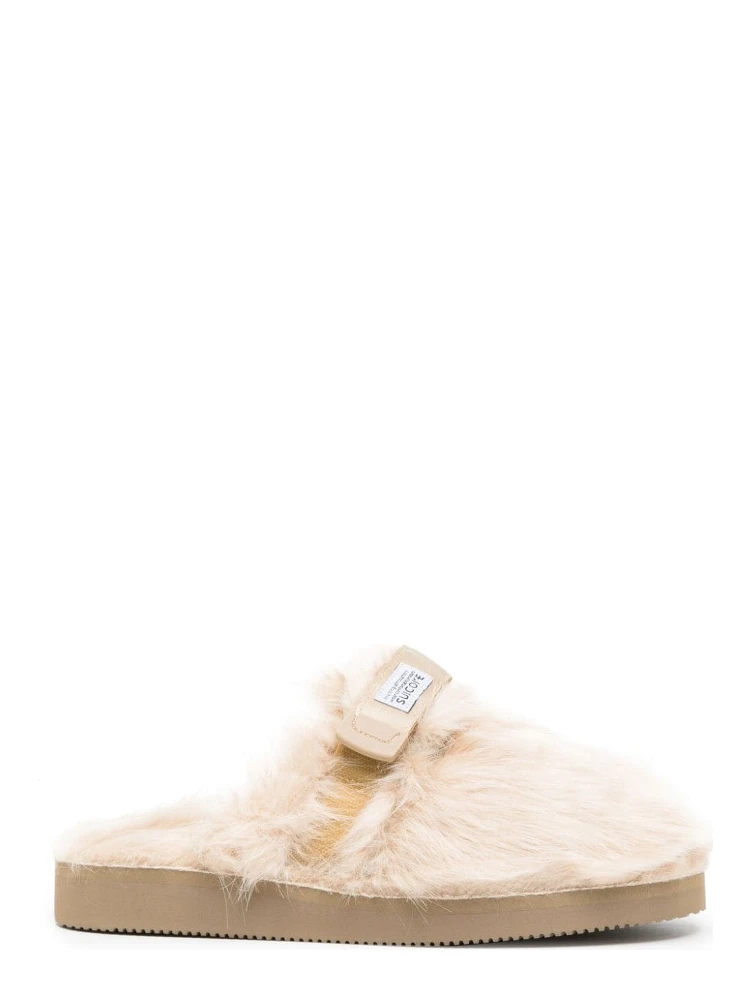Zavo 2-EU faux-fur slides