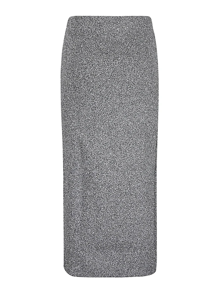 Dark Grey Viscose Midi Skirt alternative