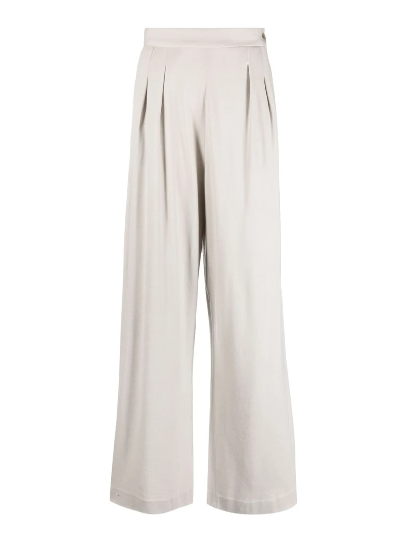 pleated wool trousers