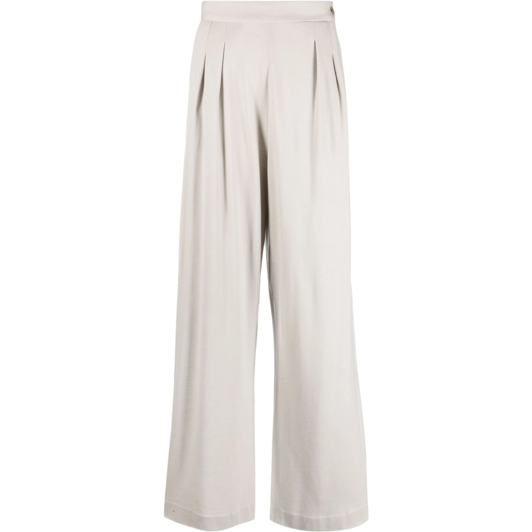 pleated wool trousers