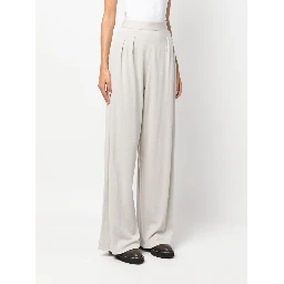 pleated wool trousers