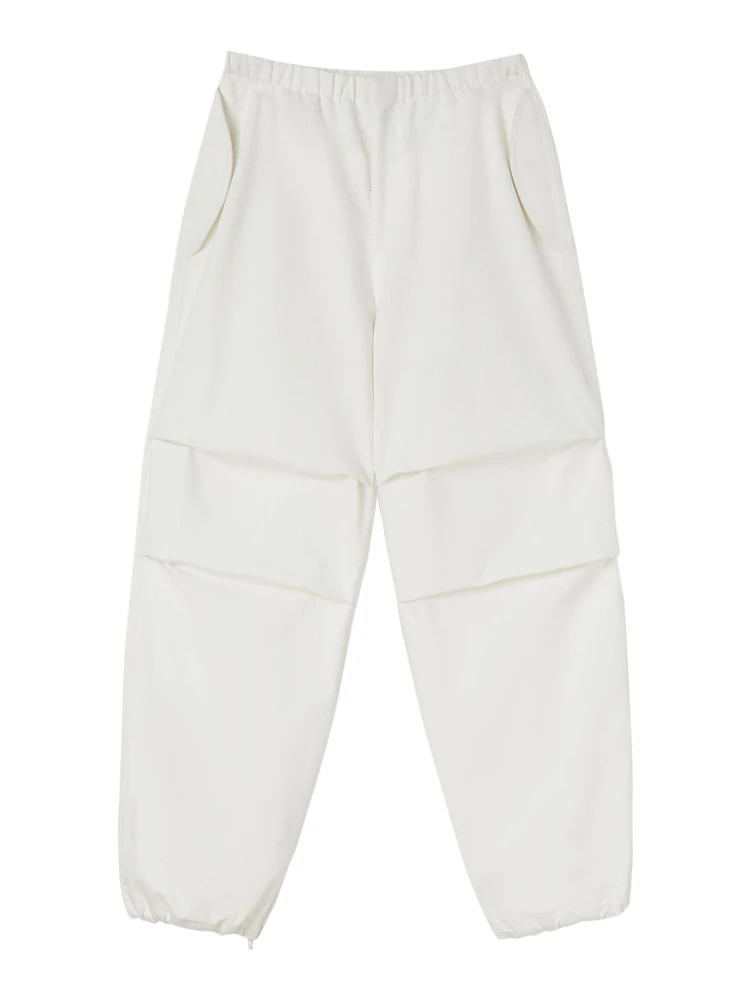 tapered cotton trousers