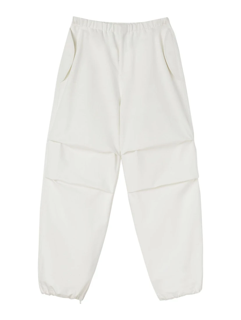 tapered cotton trousers