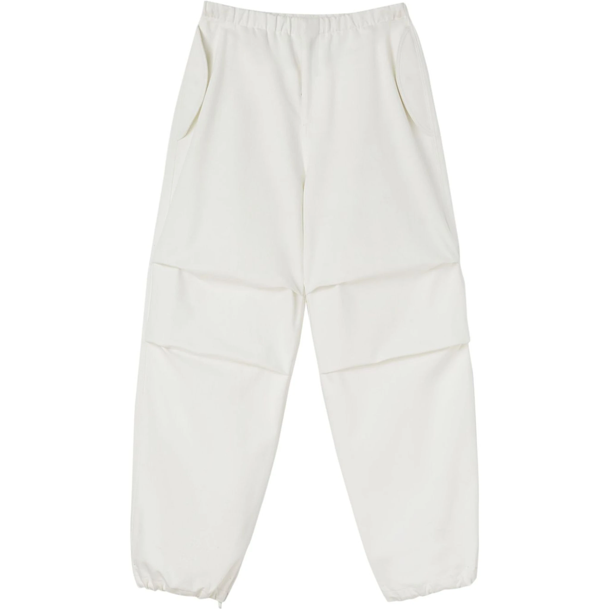 tapered cotton trousers