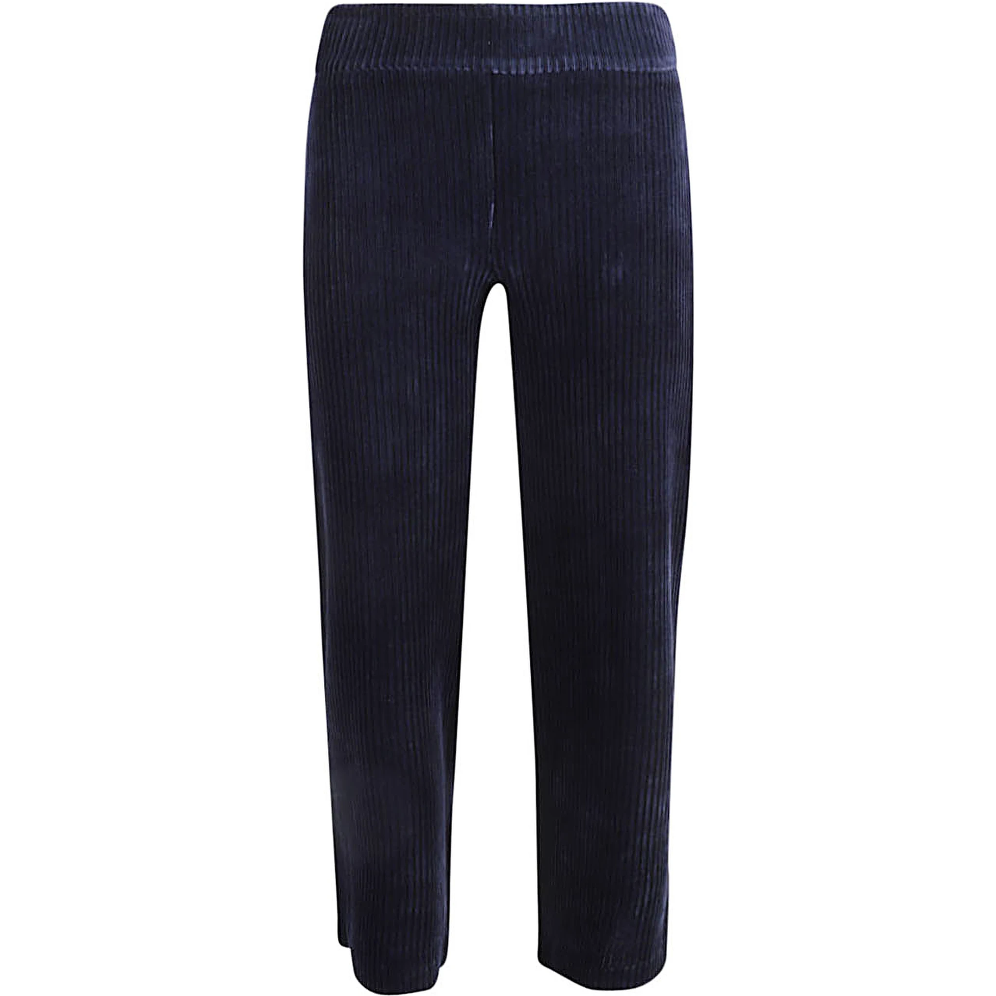 Corduroy Cropped Trousers In Blue