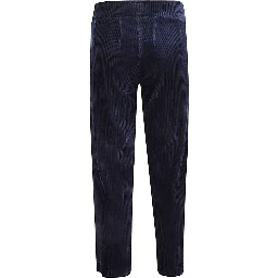 Corduroy Cropped Trousers In Blue