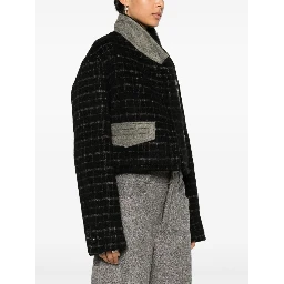 Checked Cropped Jacket