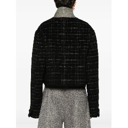 Checked Cropped Jacket