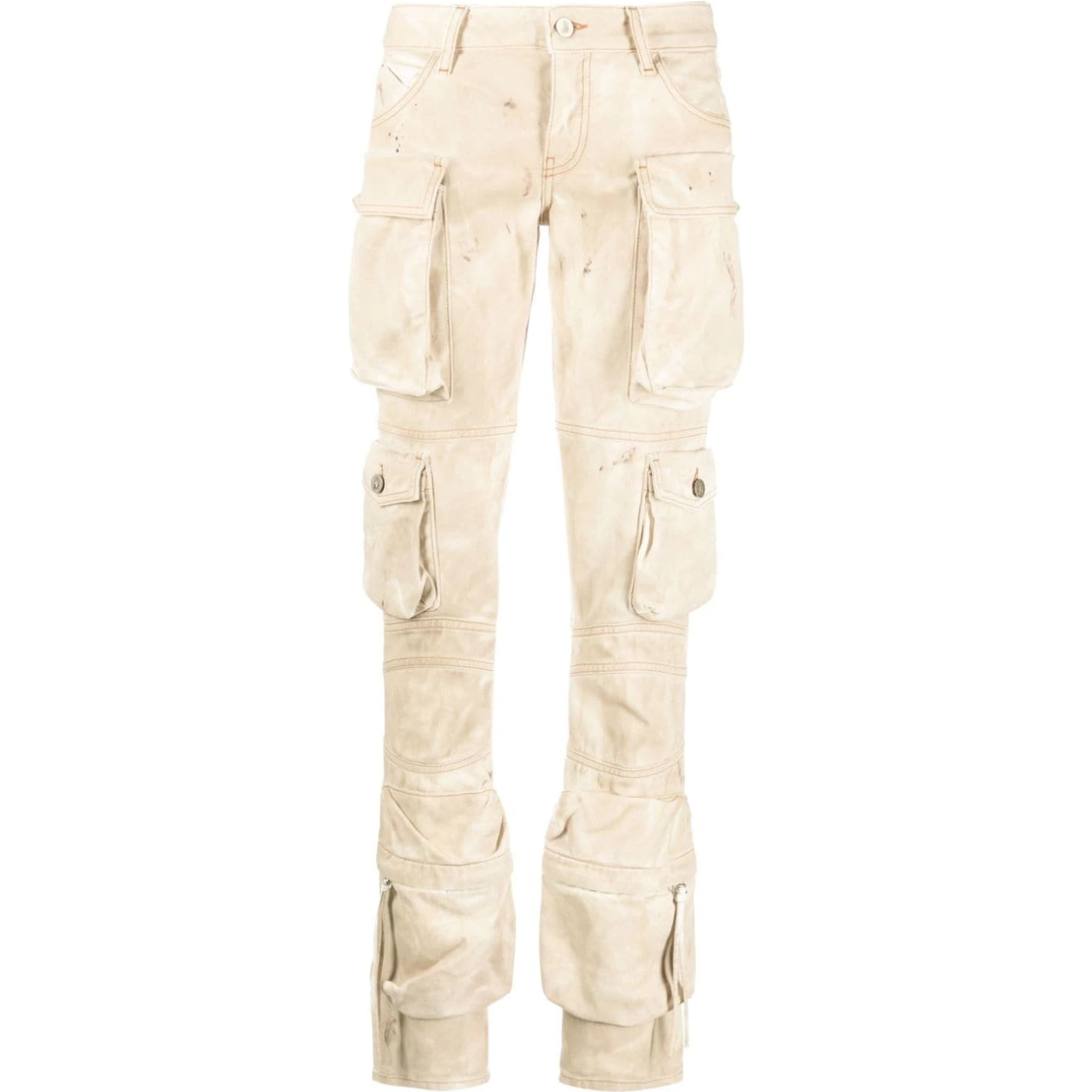 Essie Cargo Jeans In Neutrals