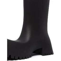 Trooper Rubber Ankle Boots In Black