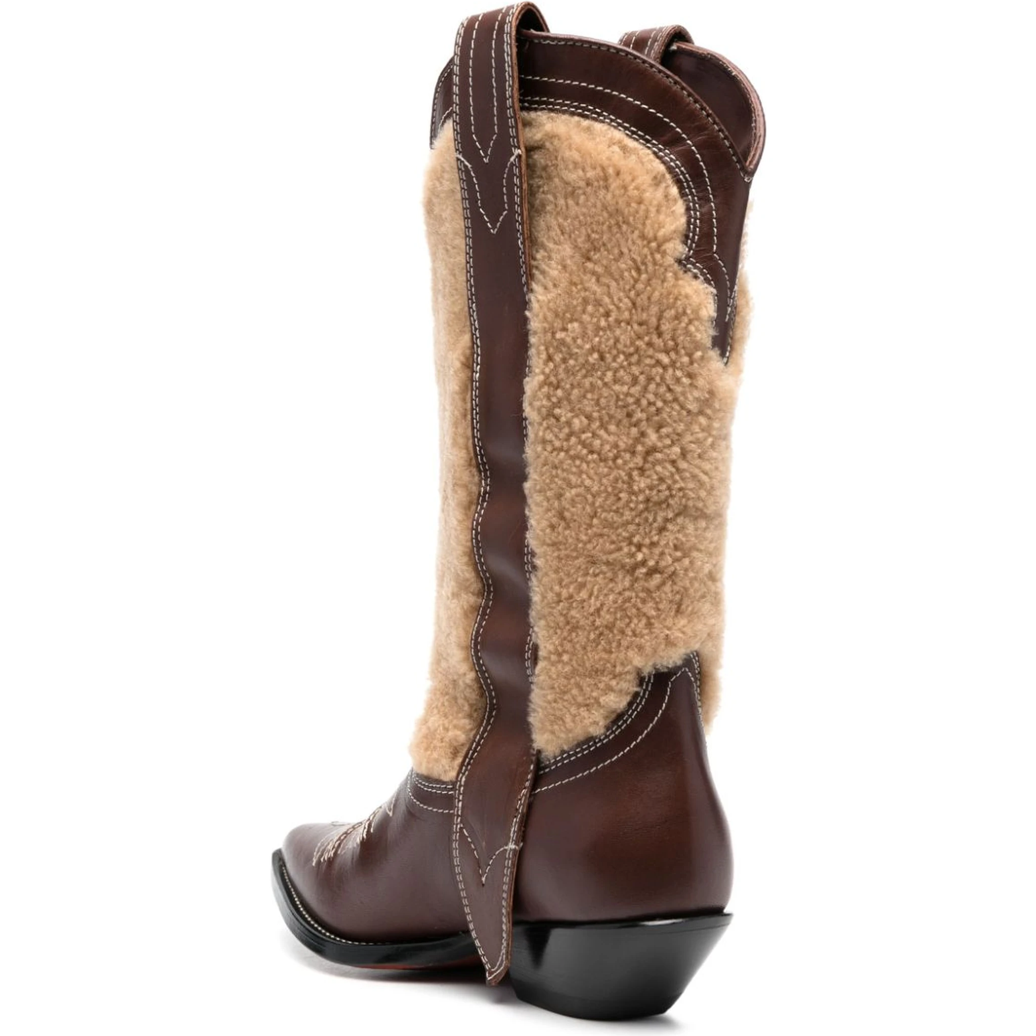 Texan Boots With Embroidered Appliqué Detail In Brown