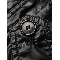 Long-sleeved Padded Coat In Black