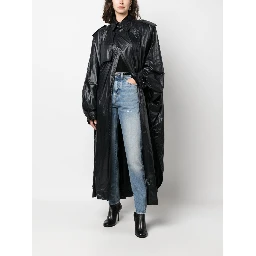 Long-sleeved Padded Coat In Black