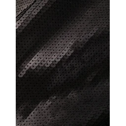 Asymmetric-neck Sequinned Maxi Dress In Black