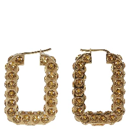 Charlotte crystal-embellished hoop earrings
