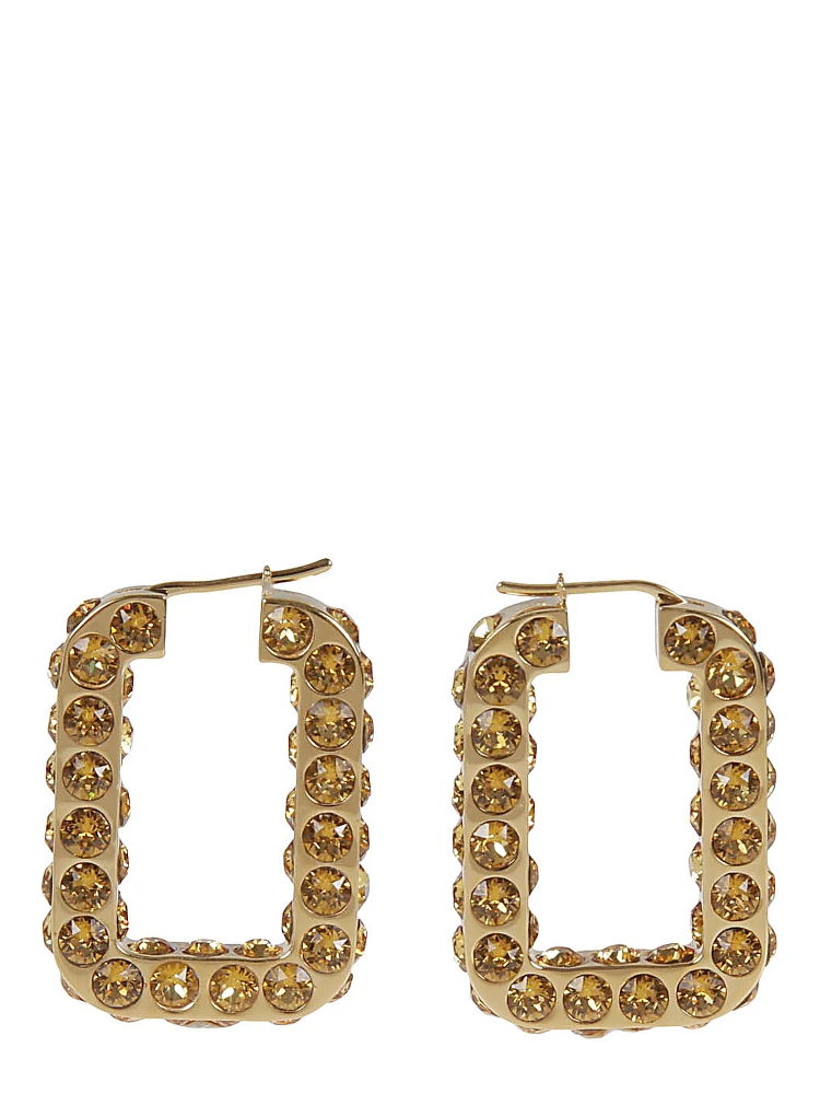 Charlotte crystal-embellished hoop earrings alternative