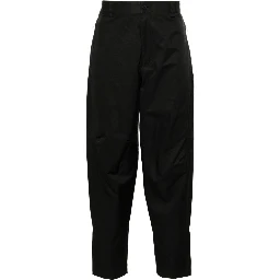 tapered-cut biker trousers