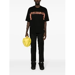 tapered-cut biker trousers