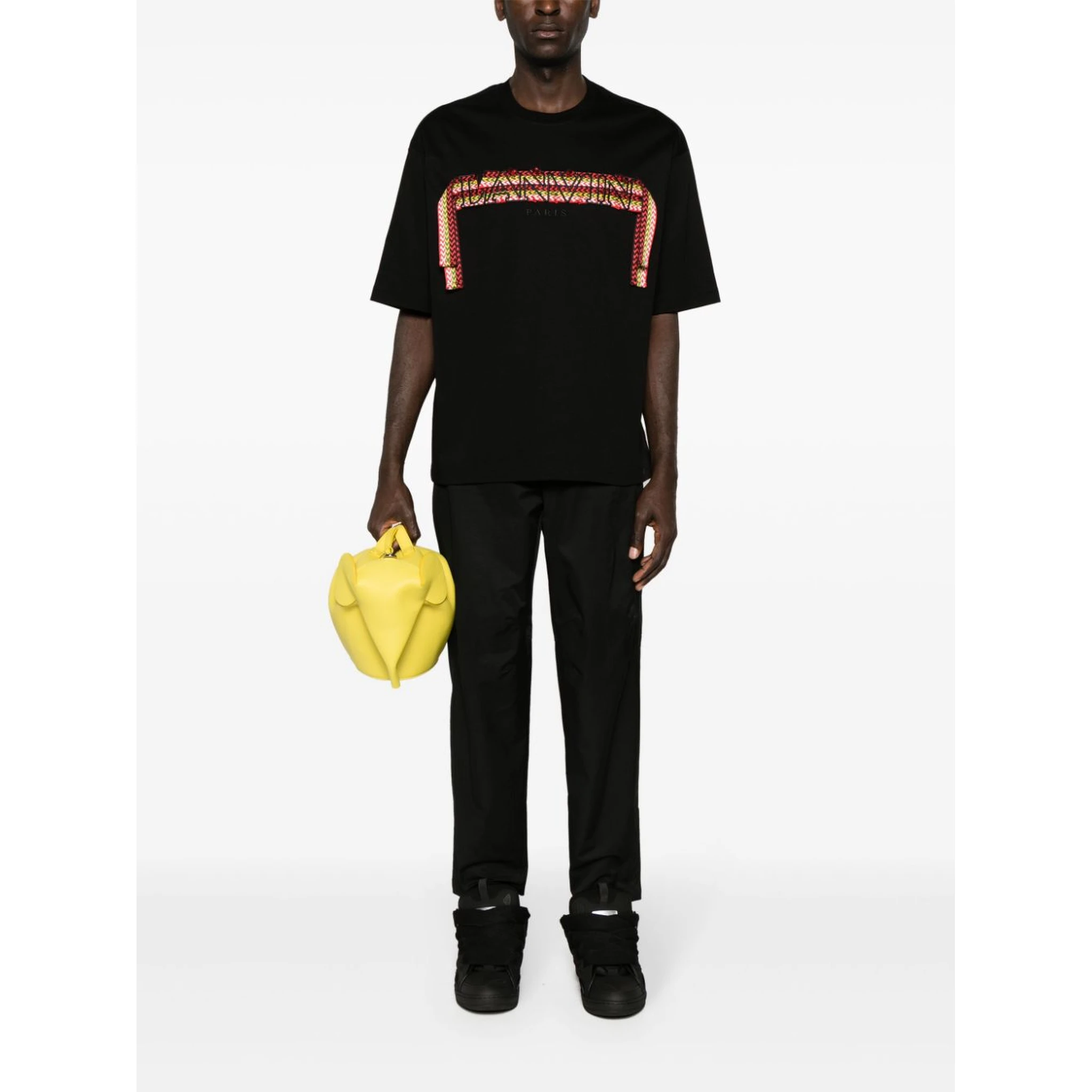 tapered-cut biker trousers