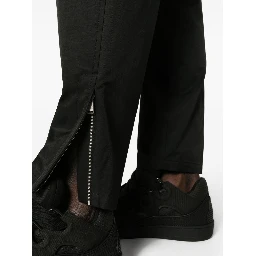 tapered-cut biker trousers