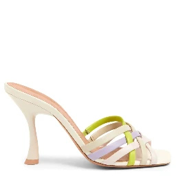 West 90mm Leather Sandals In Pastel Multicolour