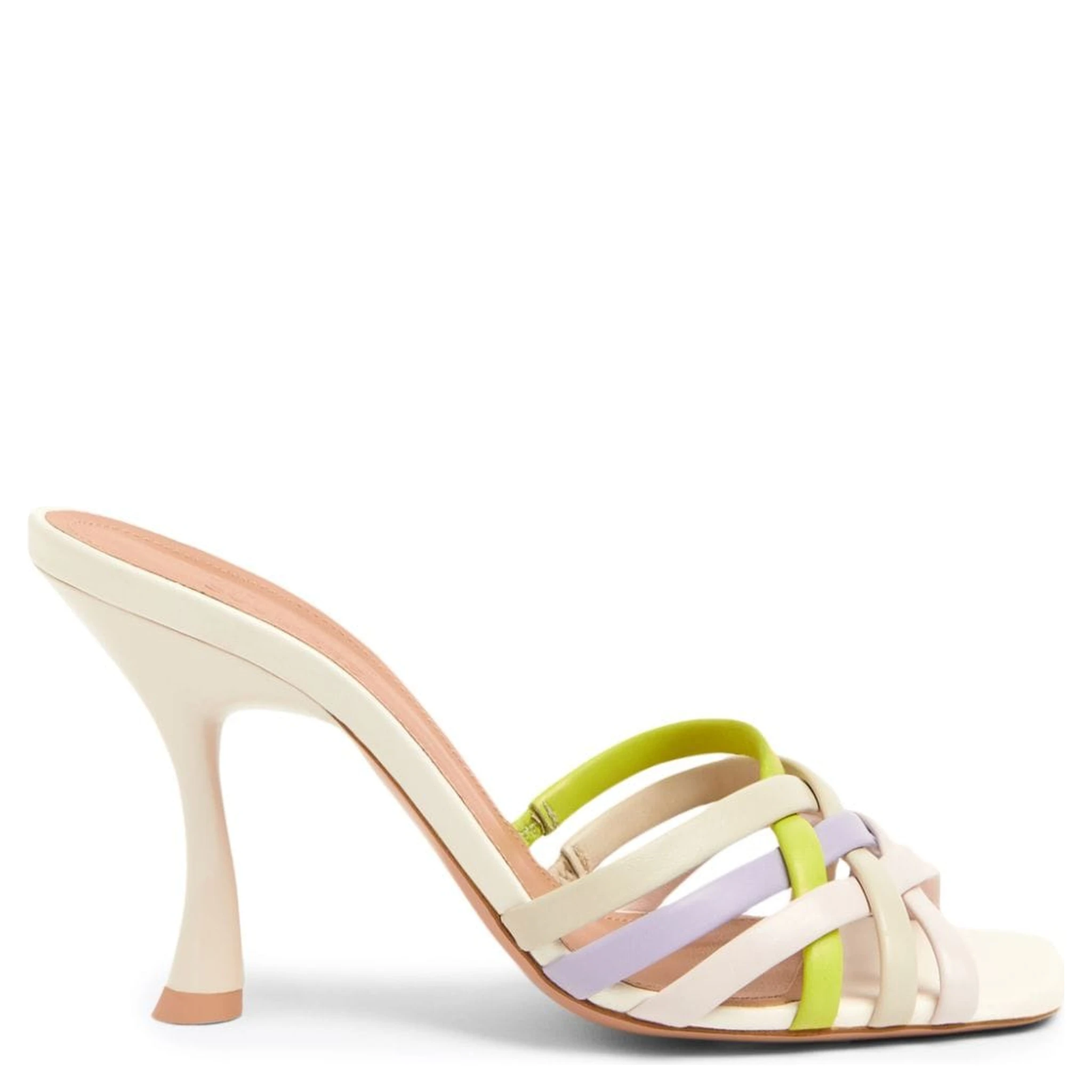 West 90mm Leather Sandals In Pastel Multicolour