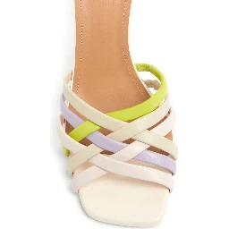 West 90mm Leather Sandals In Pastel Multicolour