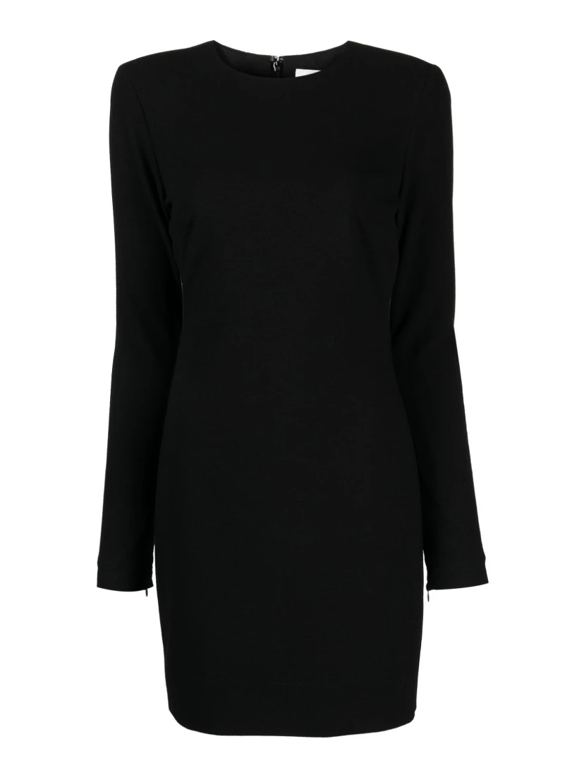 crepe virgin-wool blend minidress