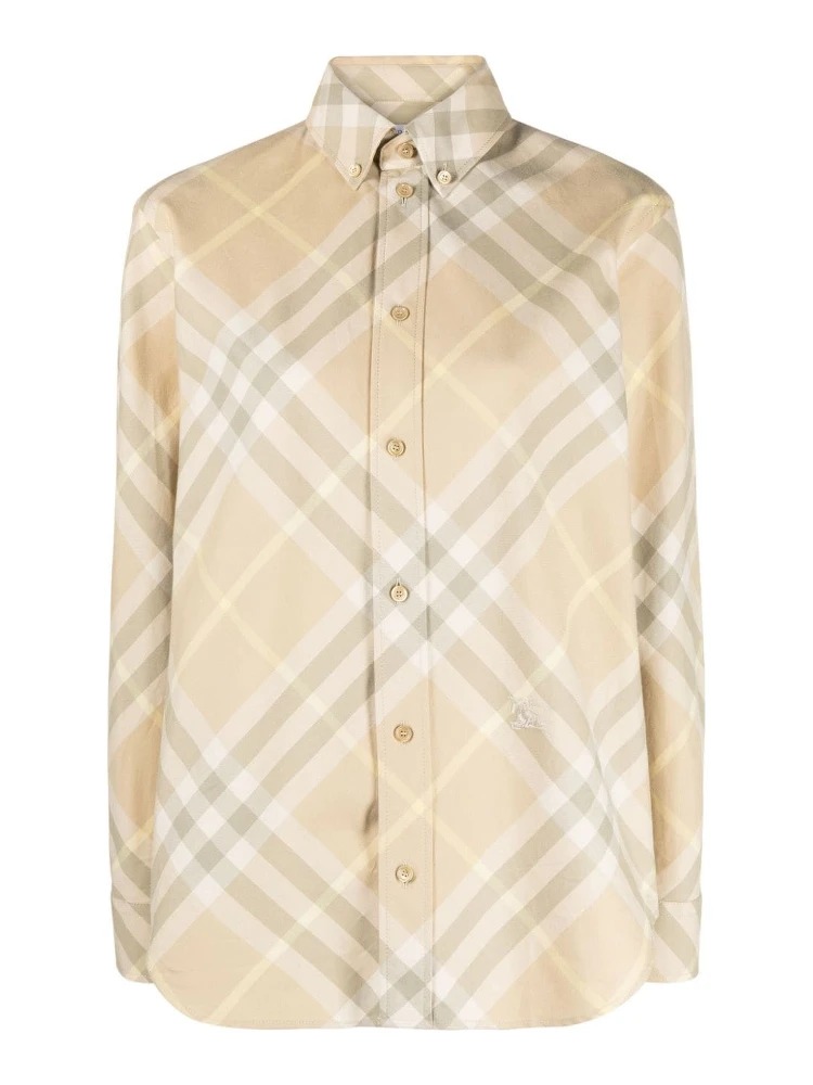 Vintage-check cotton shirt