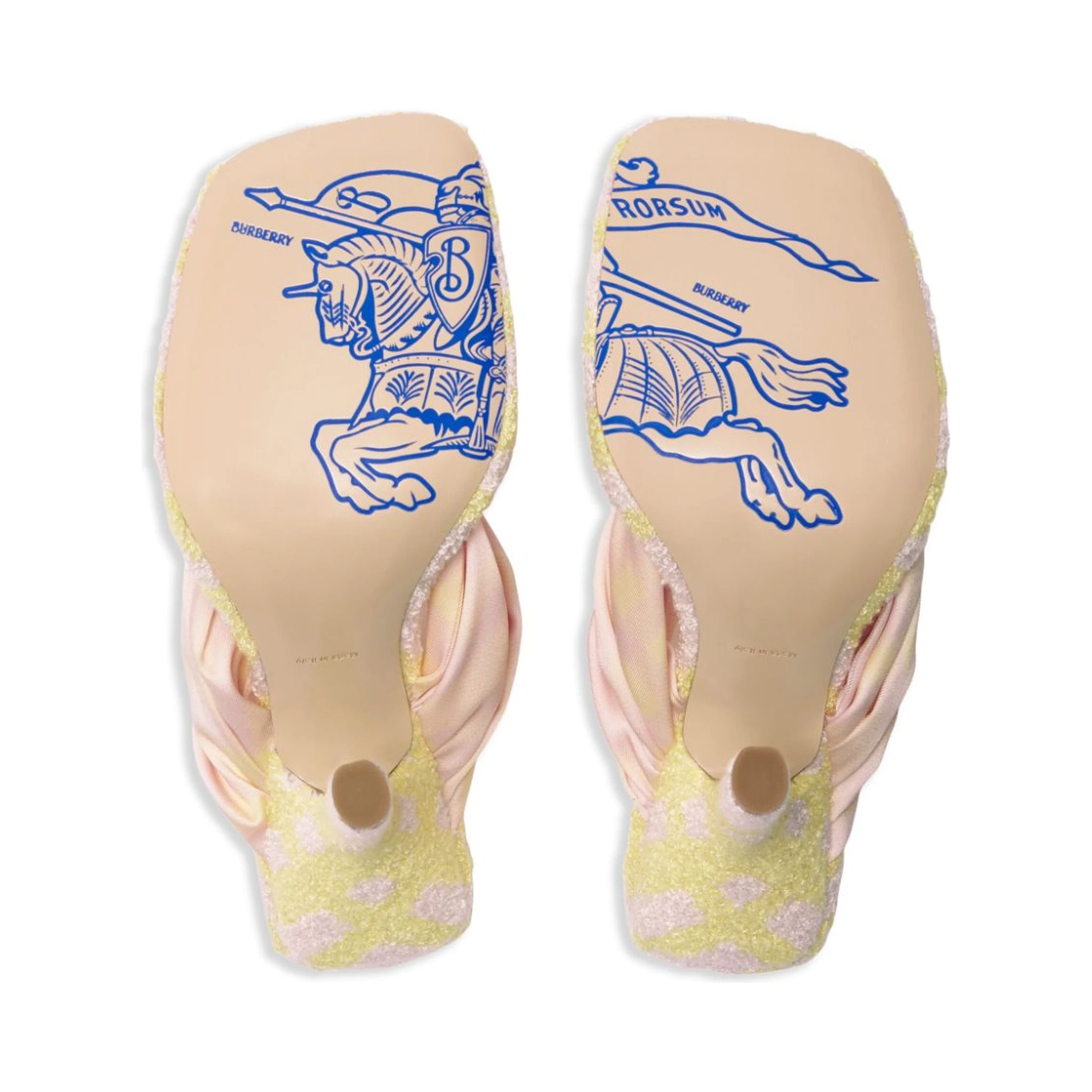 Tartan Fabric Thong Sandals 9cm In Cameo Ip Check