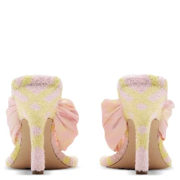 Tartan Fabric Thong Sandals 9cm In Cameo Ip Check