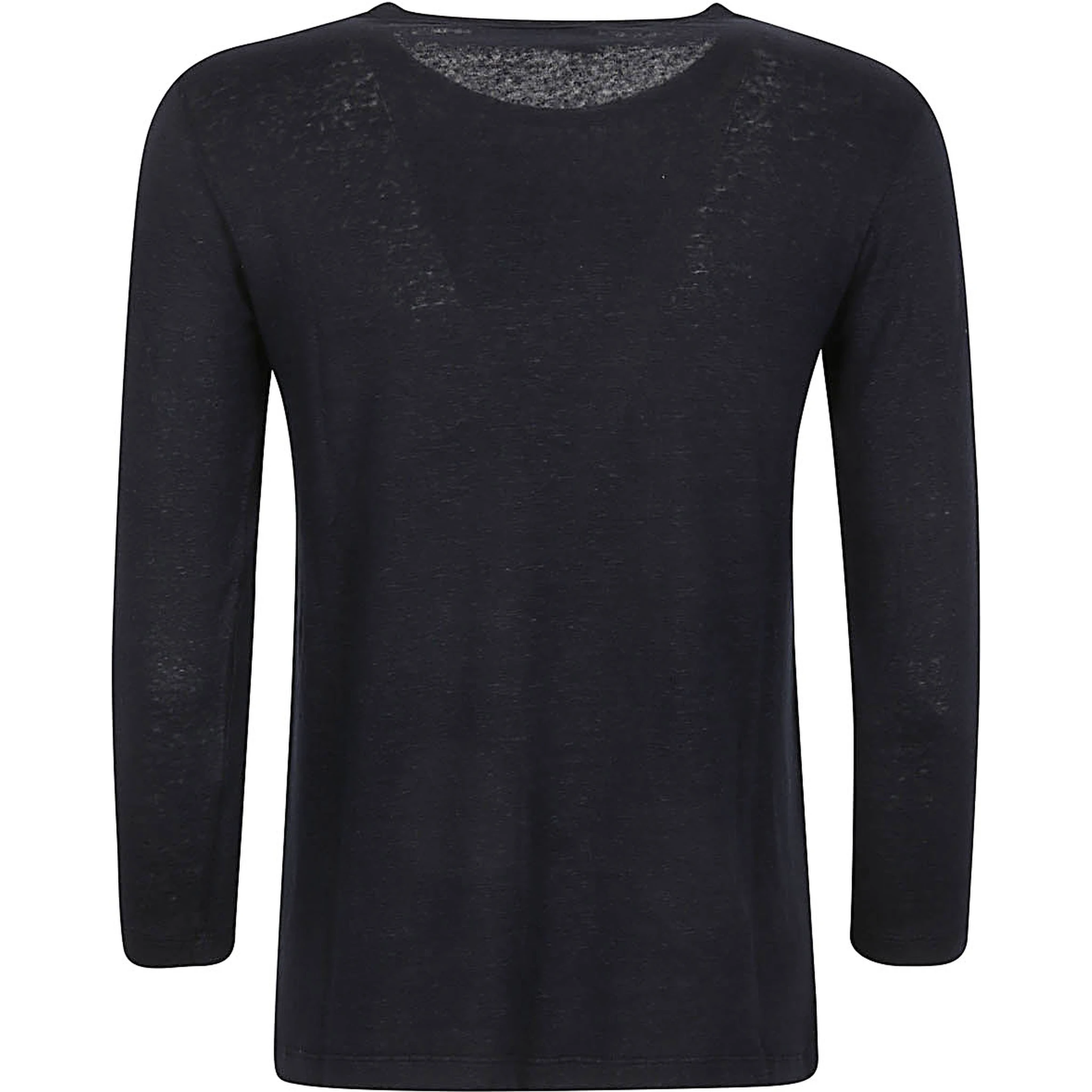 Base Linen Jersey Long Sleeve T-shirt In Blue