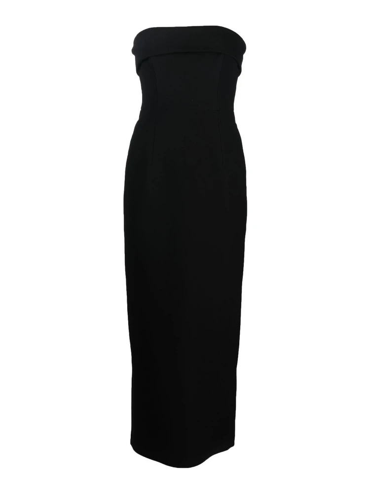 Strapless Evening Gown Long Dress In Black