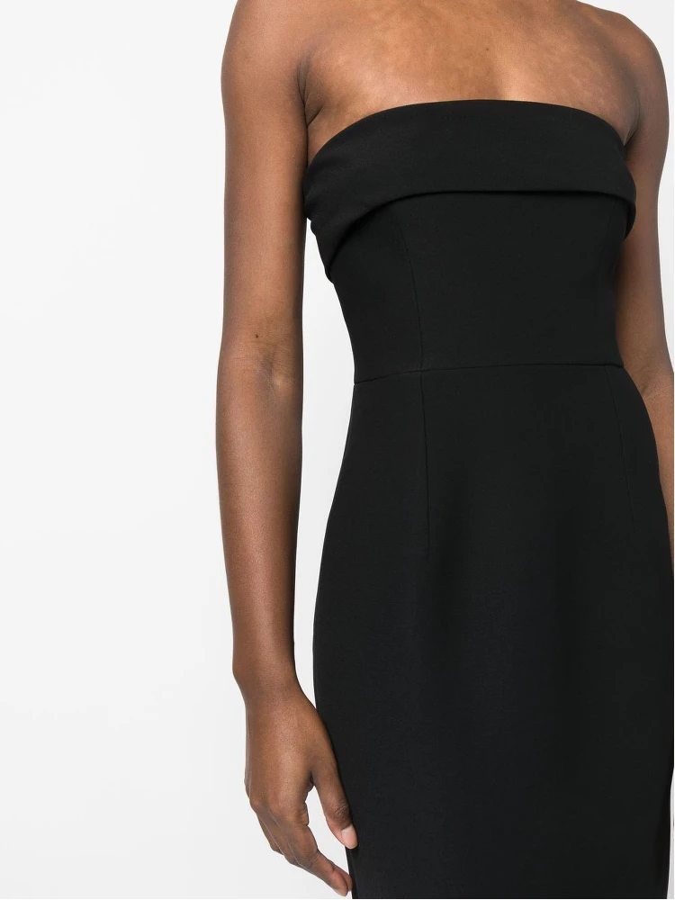 Strapless Evening Gown Long Dress In Black alternative