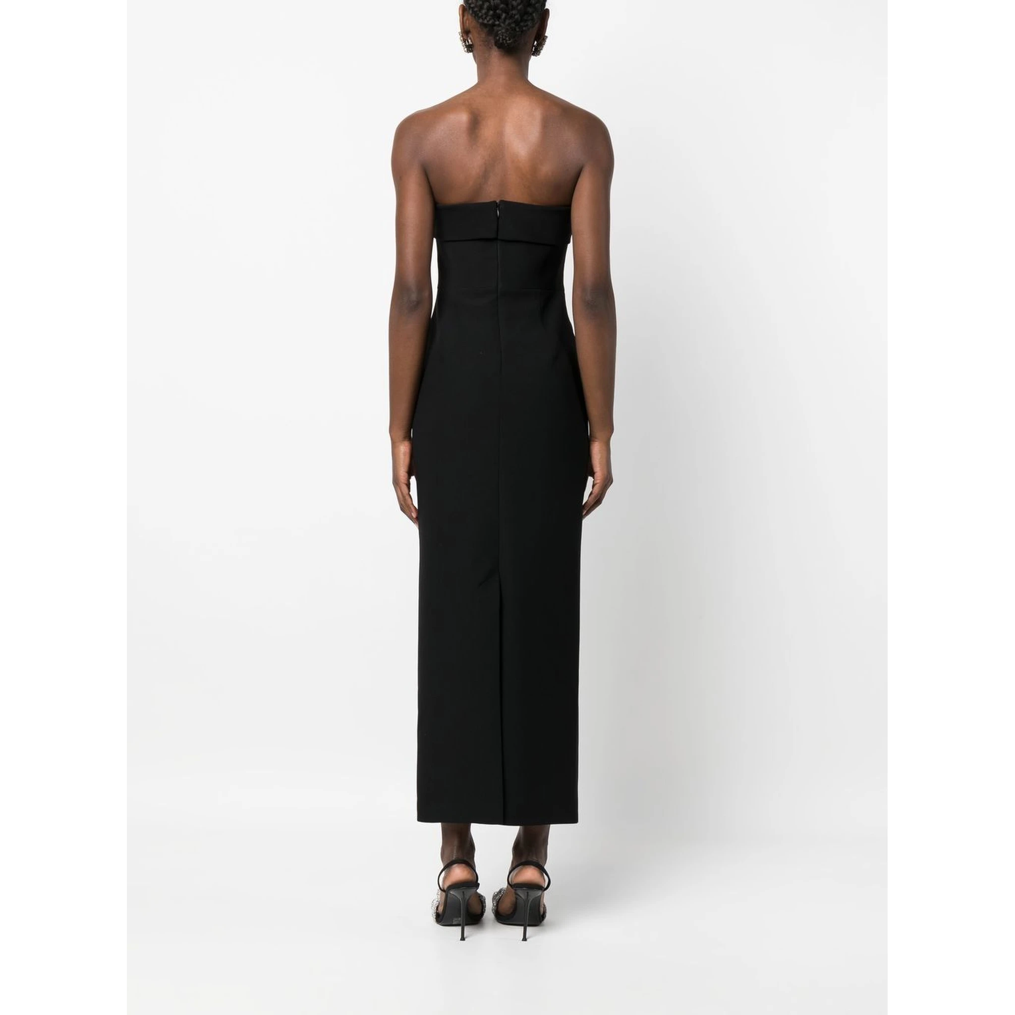 Strapless Evening Gown Long Dress In Black