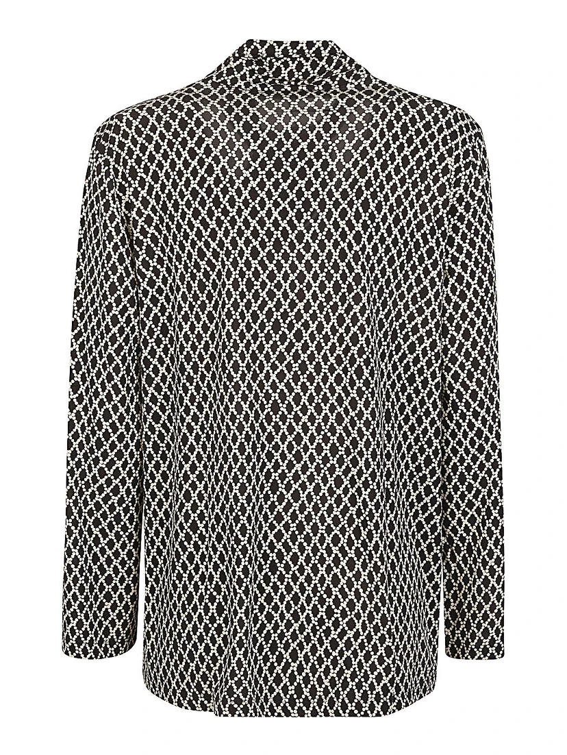 Printed Blouse In Black