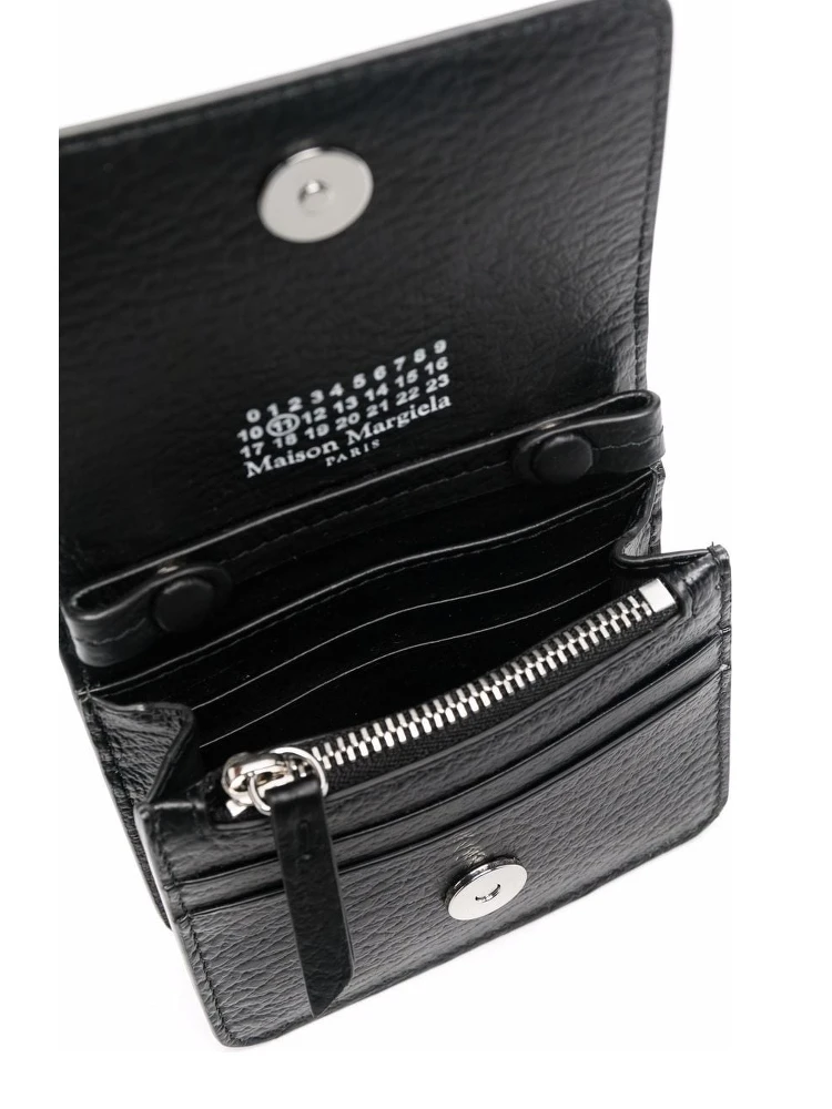four-stitch leather chain wallet alternative