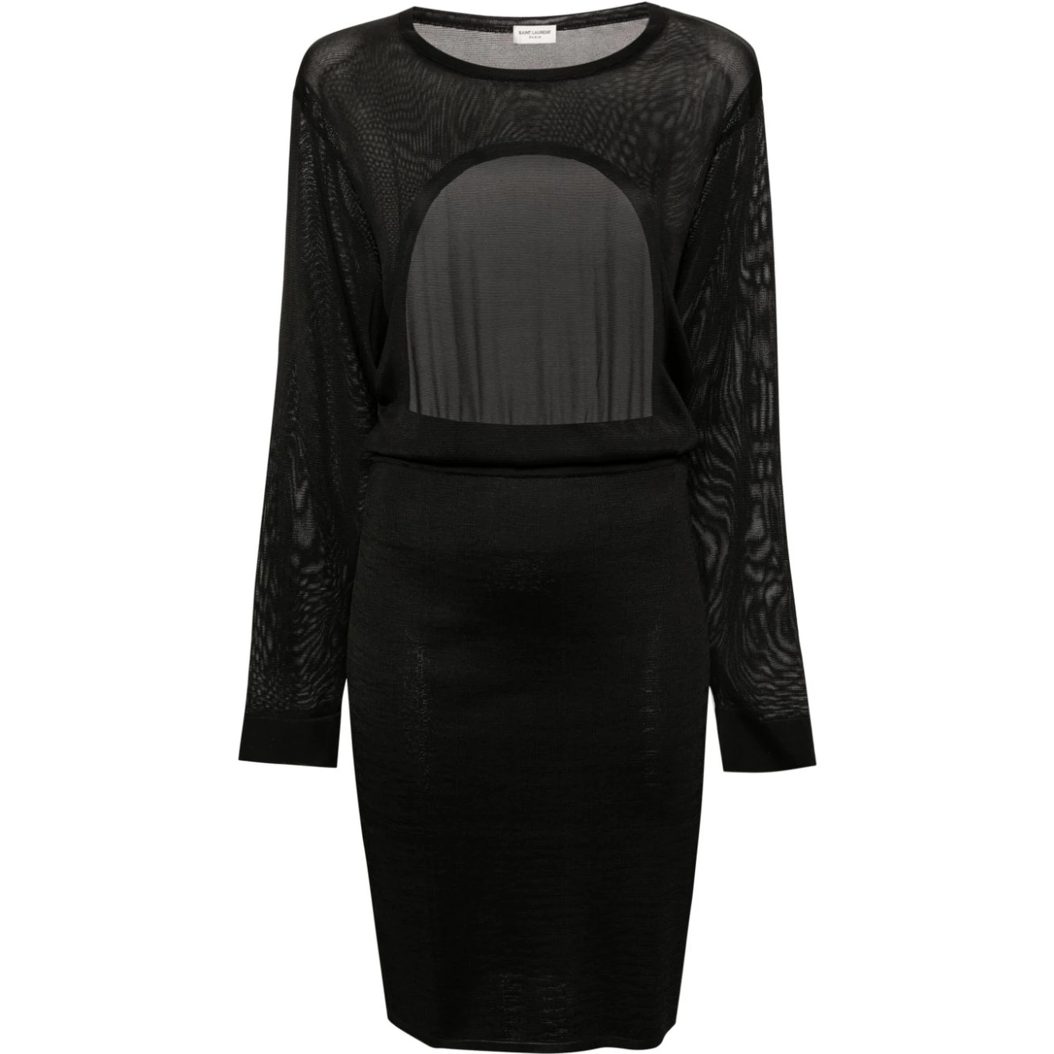 open-back knitted dress