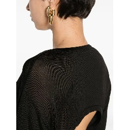 open-back knitted dress