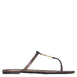 Cassandra leather flip flops