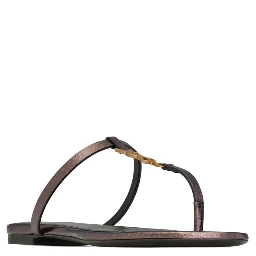 Cassandra leather flip flops