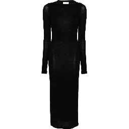 Black Viscose Blend Dress