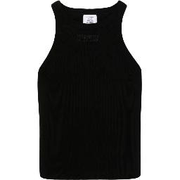 Racing Tank Top Dress In Black