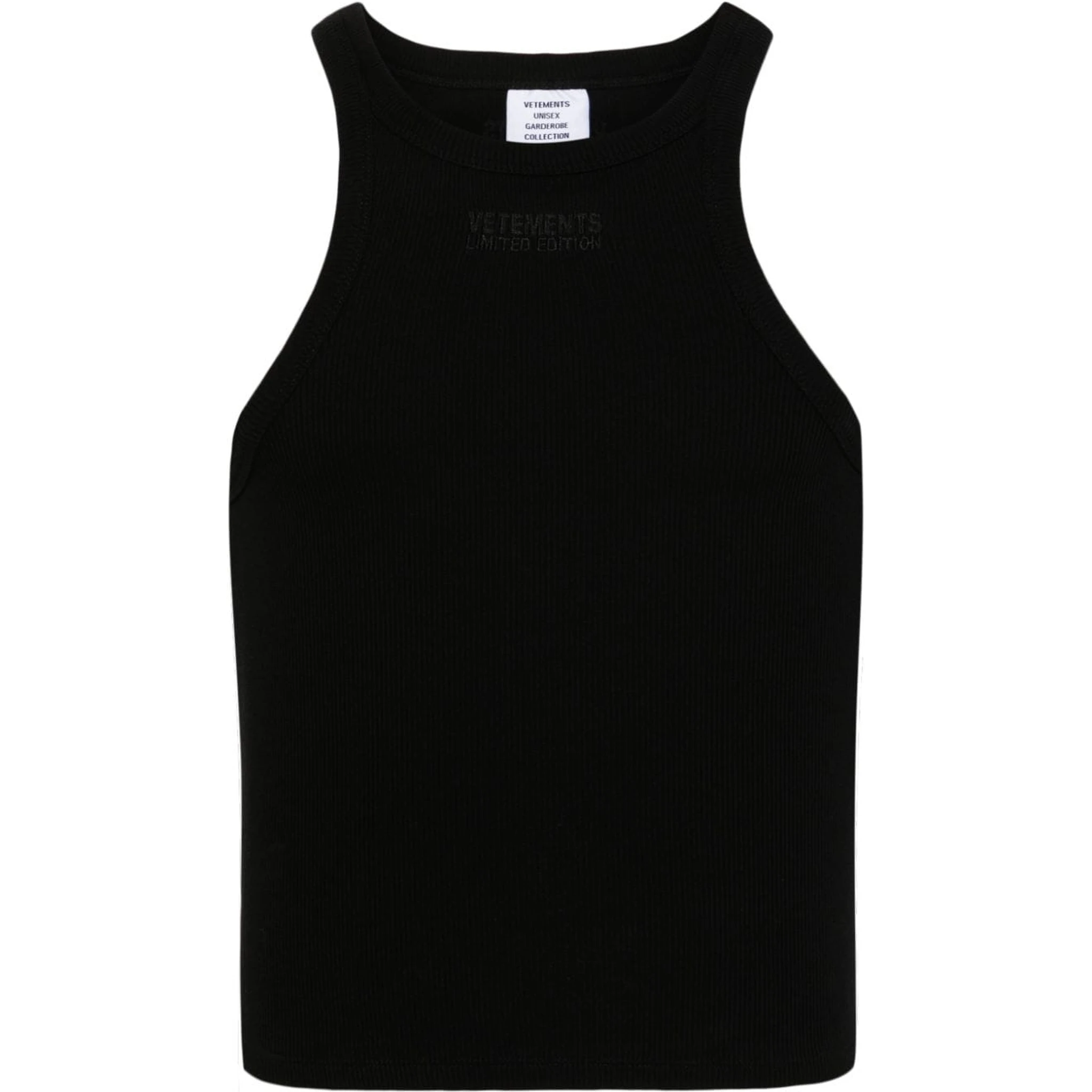 Racing Tank Top Dress In Black