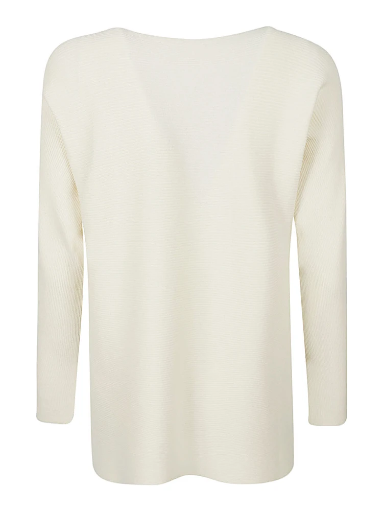 Ribbed Viscose Sweater In Neutral alternative
