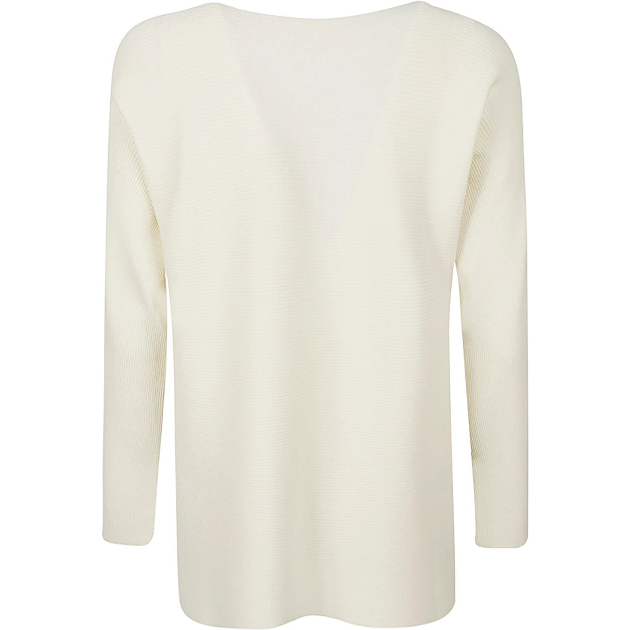 Ribbed Viscose Sweater In Neutral