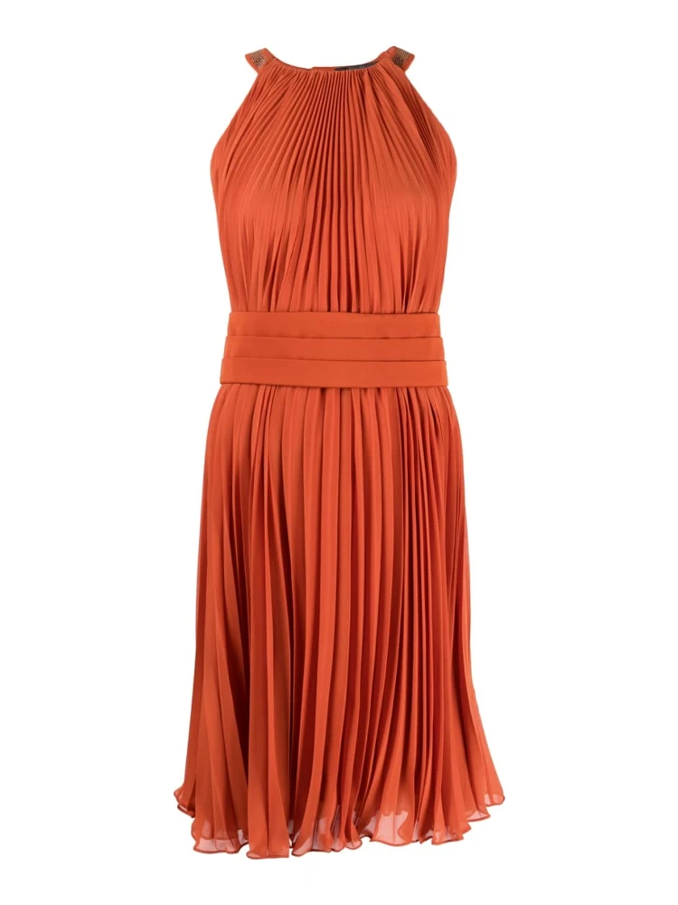 Pianoforte Pleated Midi Dress